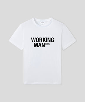 Organic Cotton T-Shirt "WORKING MAN": White
