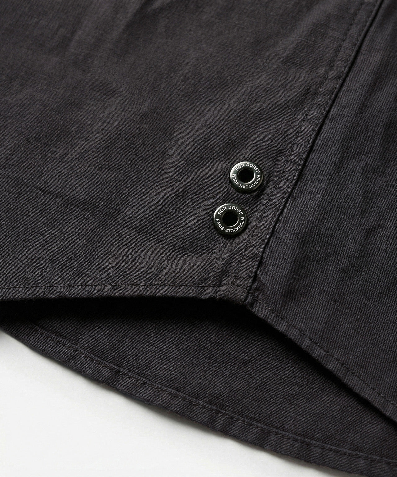 Cotton Linen Long Sleeve Shirt: Espresso