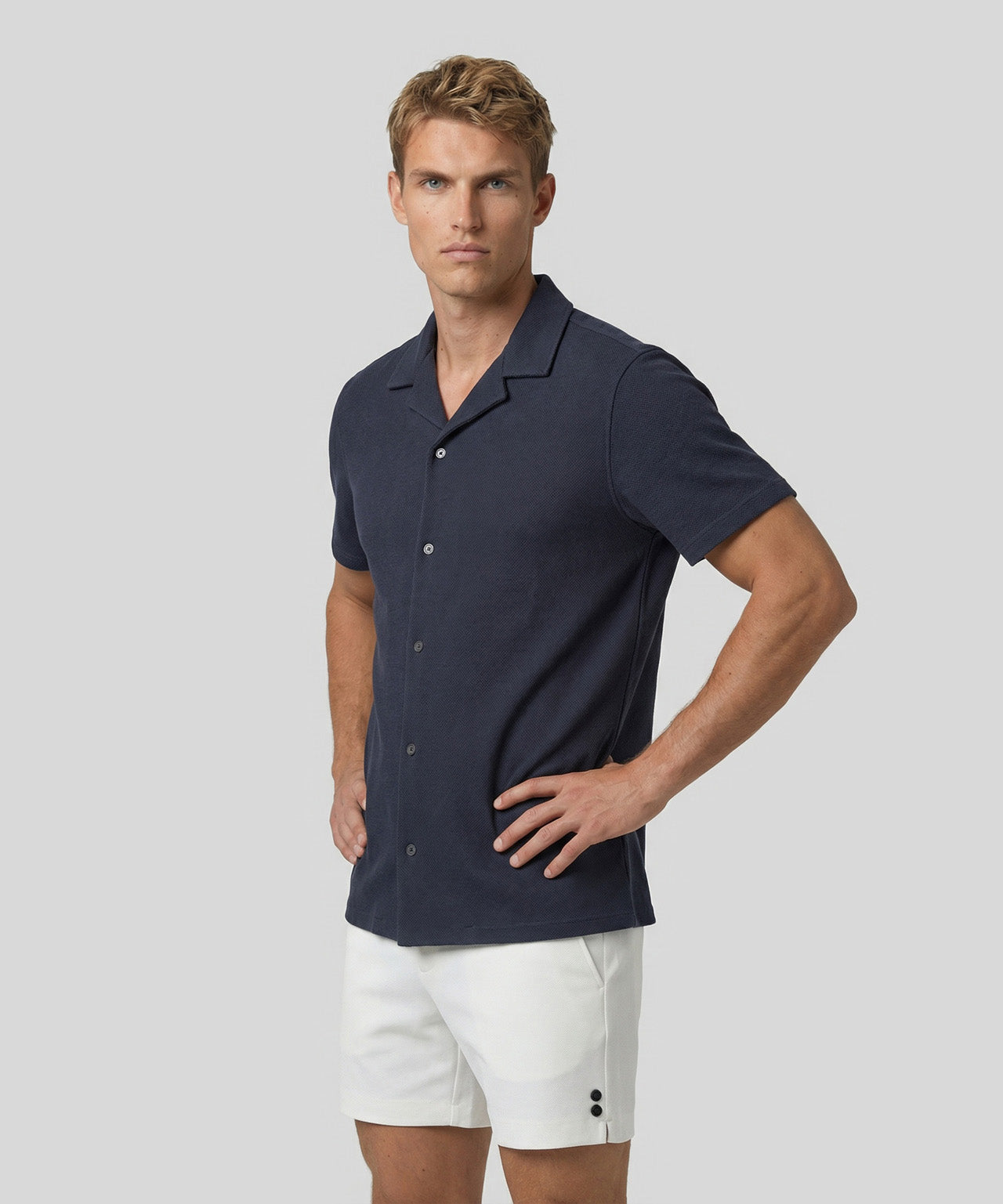 Mesh Shirt: Navy
