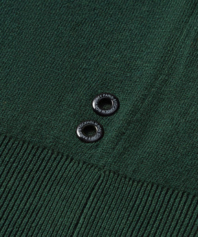 Cotton-Silk Polo: Court Green