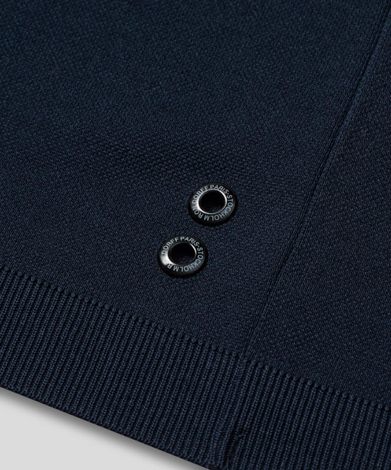 Cotton-Silk Polo: Navy