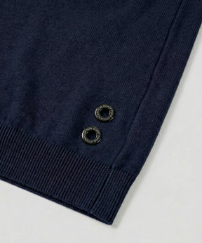 Knitted T-Shirt: Navy