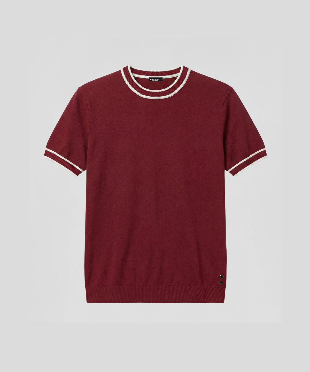 Knitted T-Shirt: Red