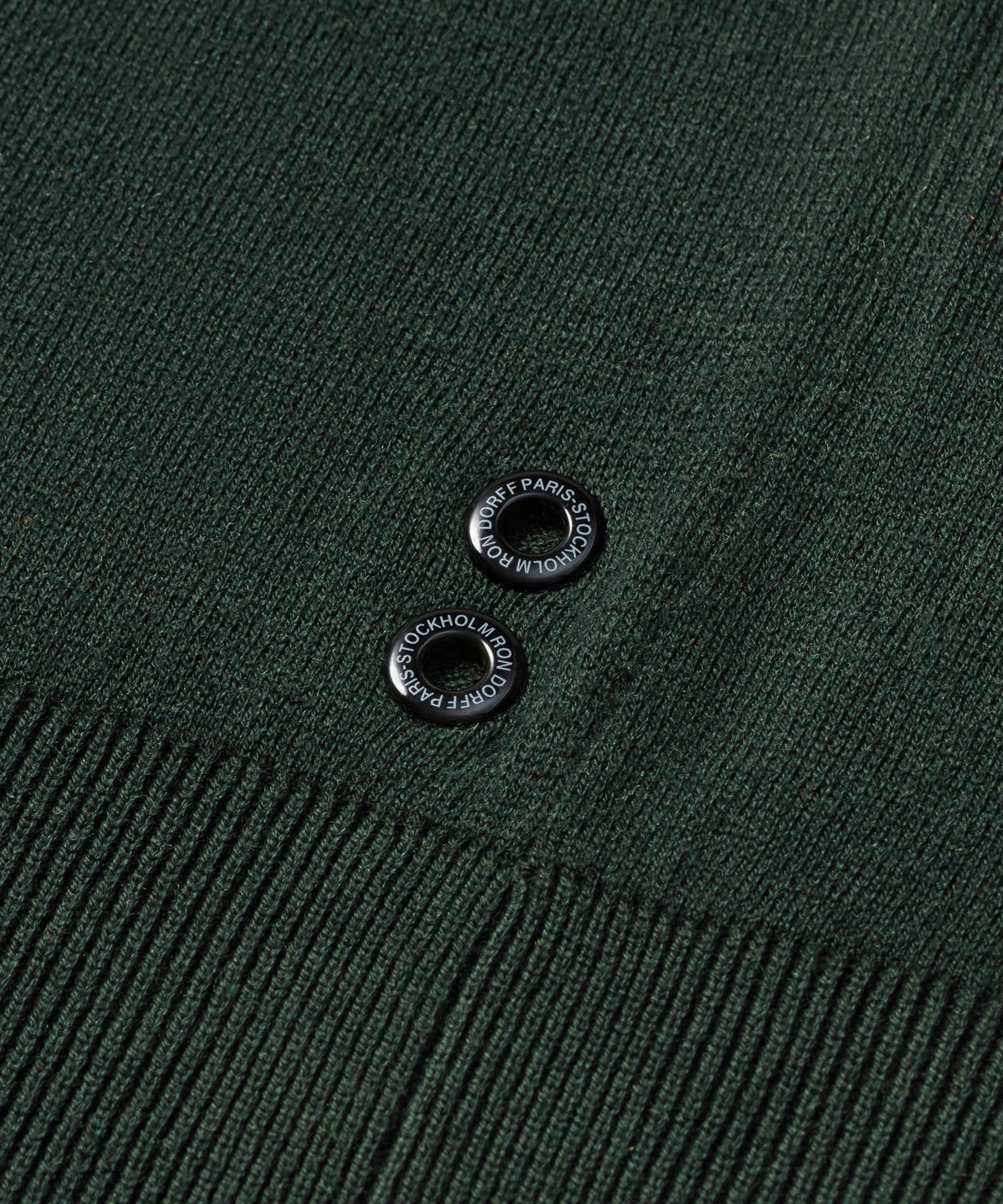 Knitted T-Shirt w. Drawstrings: Court Green