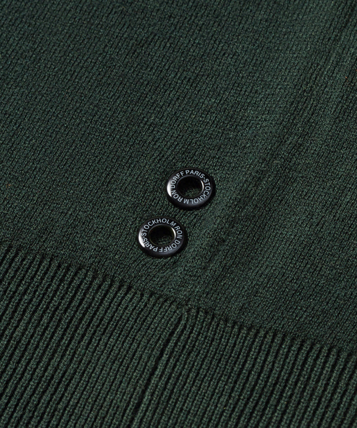 Knitted T-Shirt w. Drawstrings: Court Green