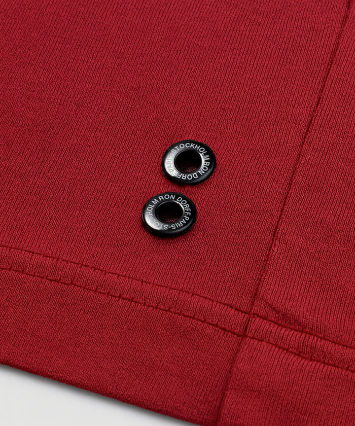 Crew Neck T-Shirt Eyelet Edition: Red