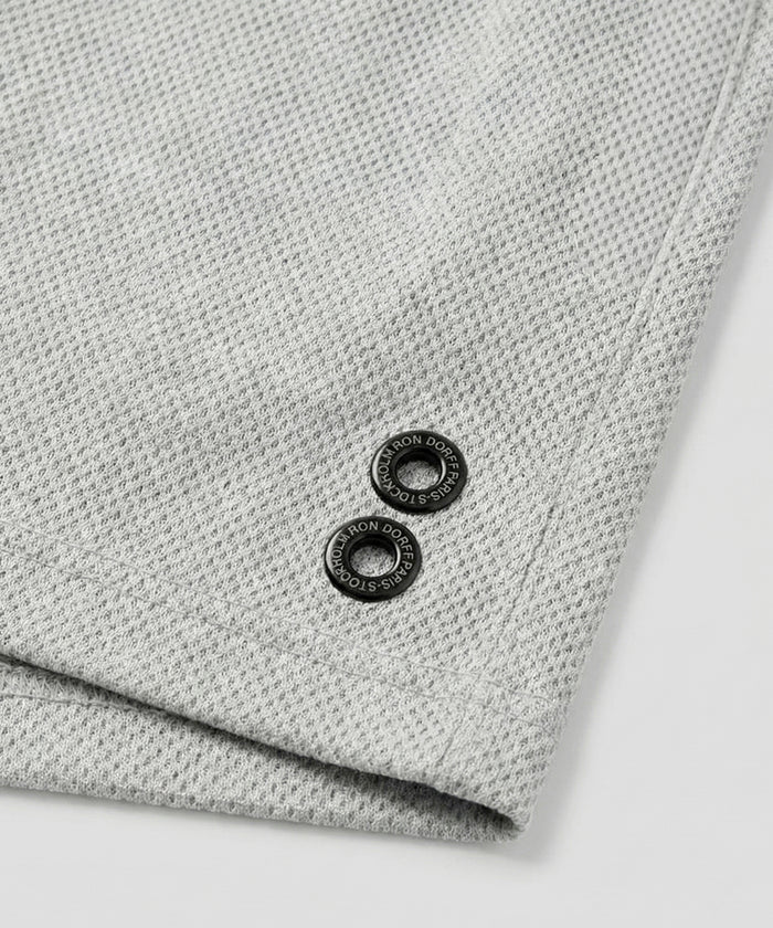 Mesh Home Shorts: Grey Melange