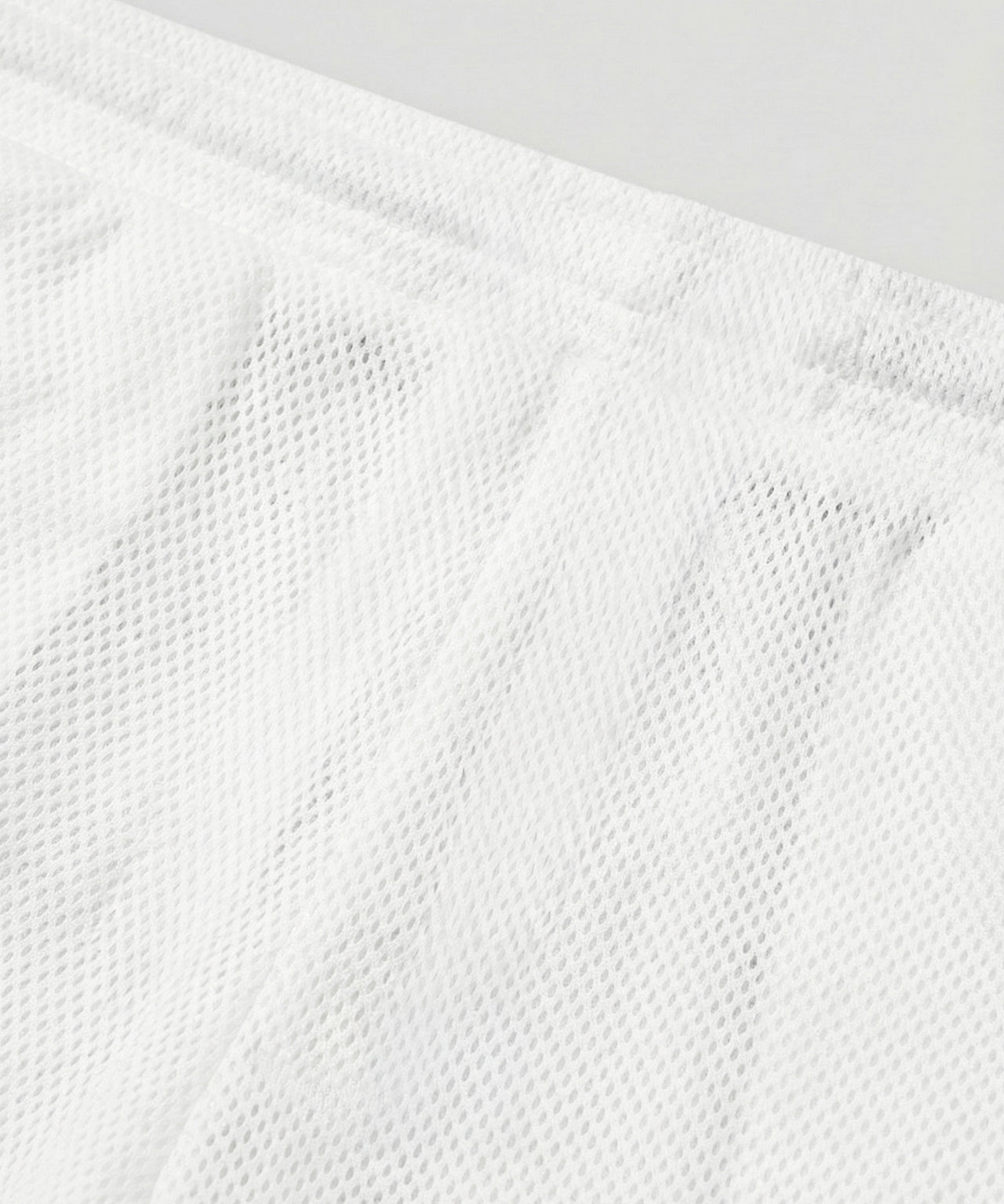 Mesh Home Shorts: White
