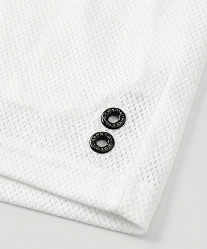 Mesh Home Shorts: White