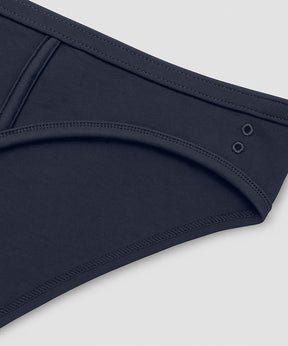 Slim Y-Front Briefs: Navy