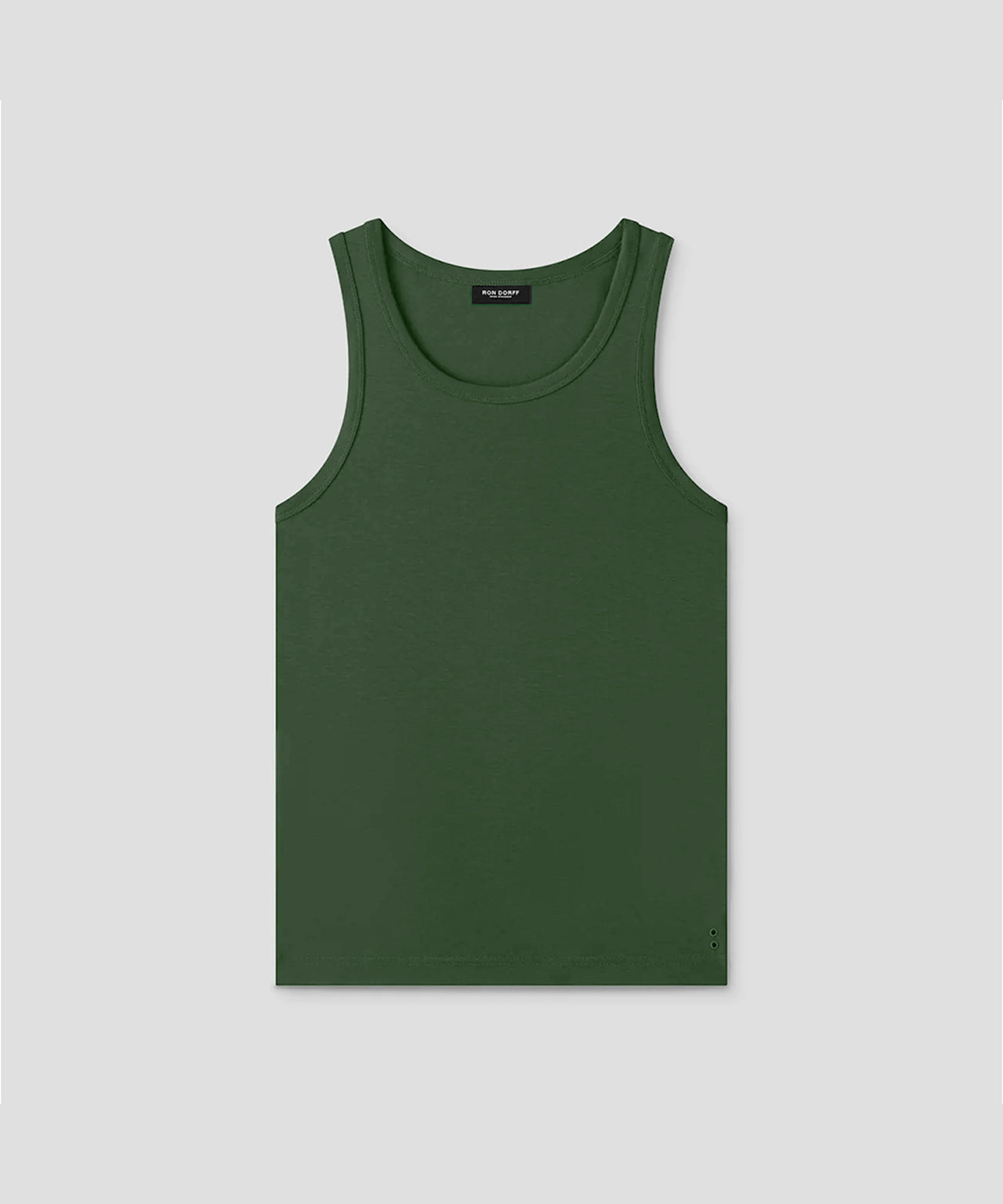 Ribbed Tank Top: Green Court