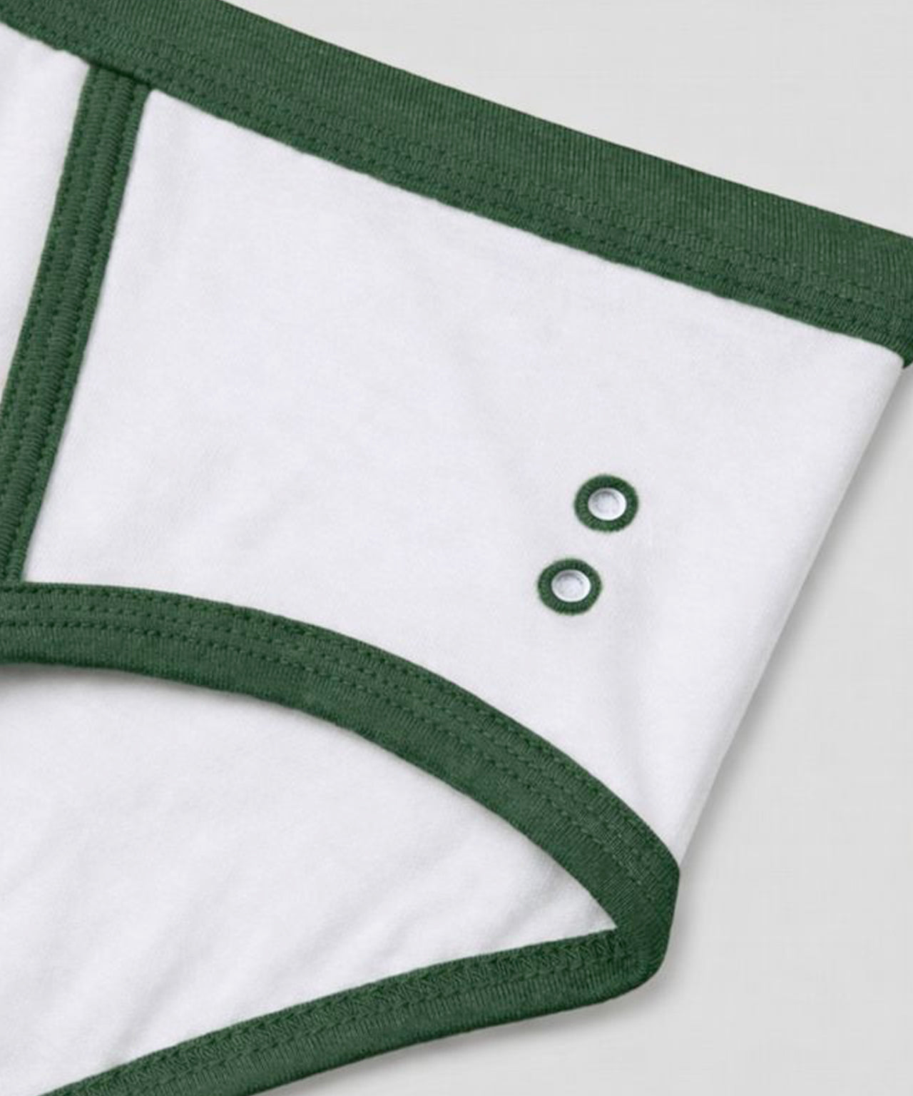 Sports Y-Front Briefs: White/Court Green