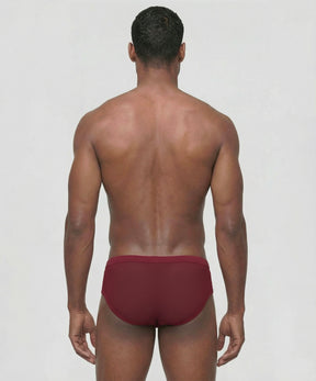 Mesh Y-Front Briefs: Red