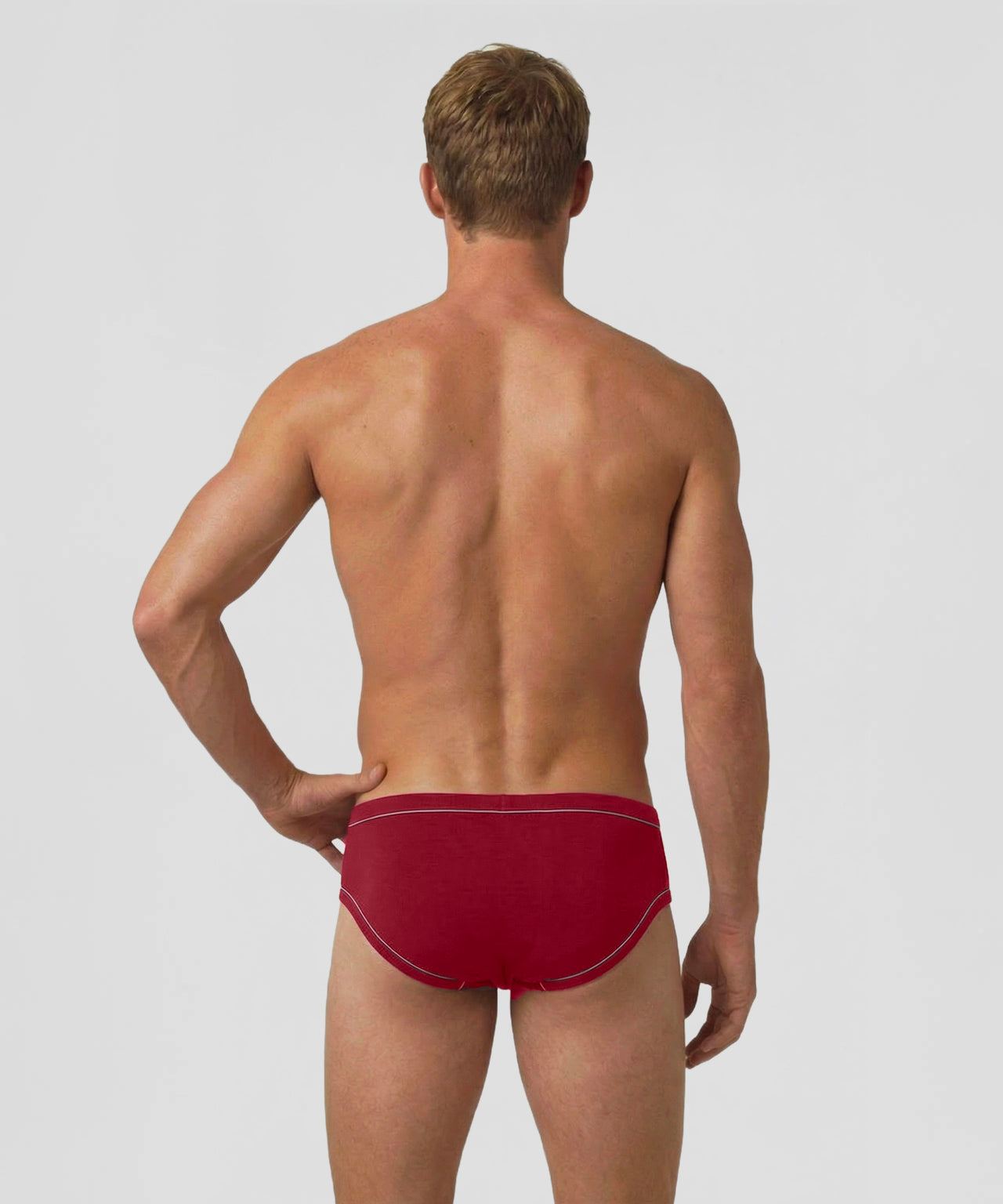 Y-Front Briefs w. Piping: Red