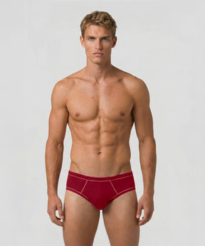 Y-Front Briefs w. Piping: Red