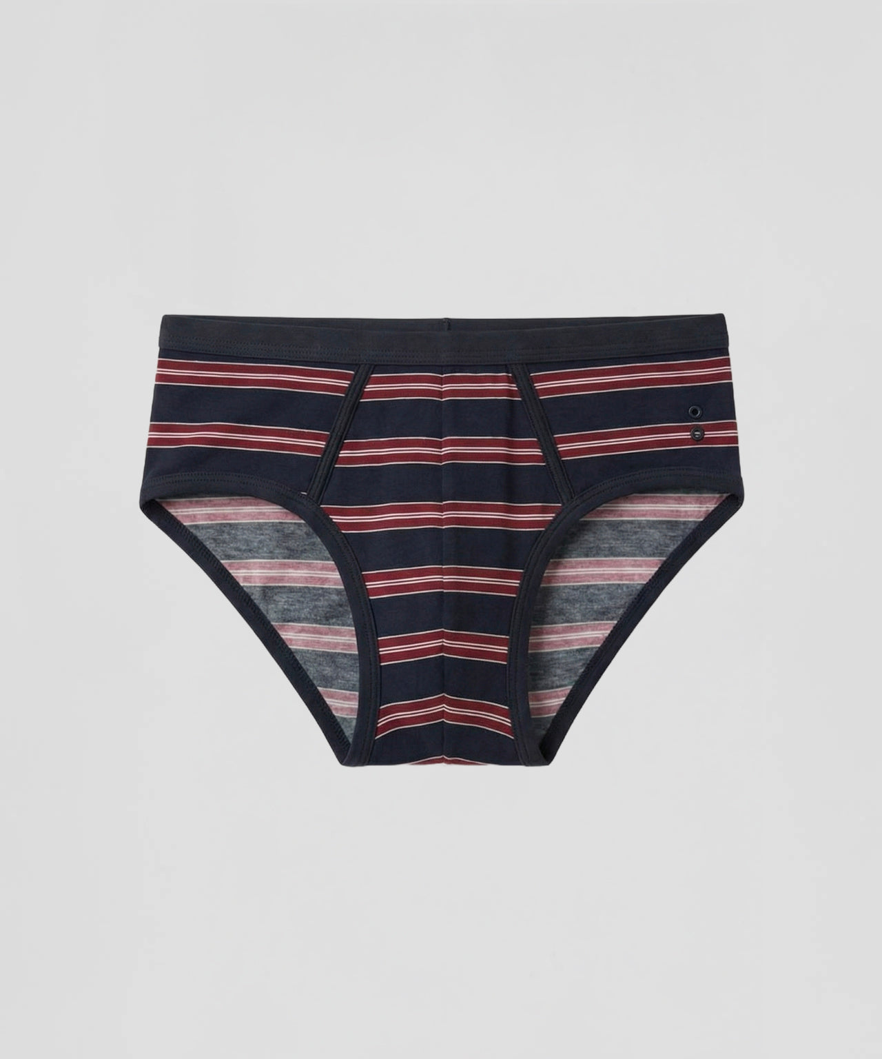 RON DORFF Y Front Briefs w. Stripes: Navy