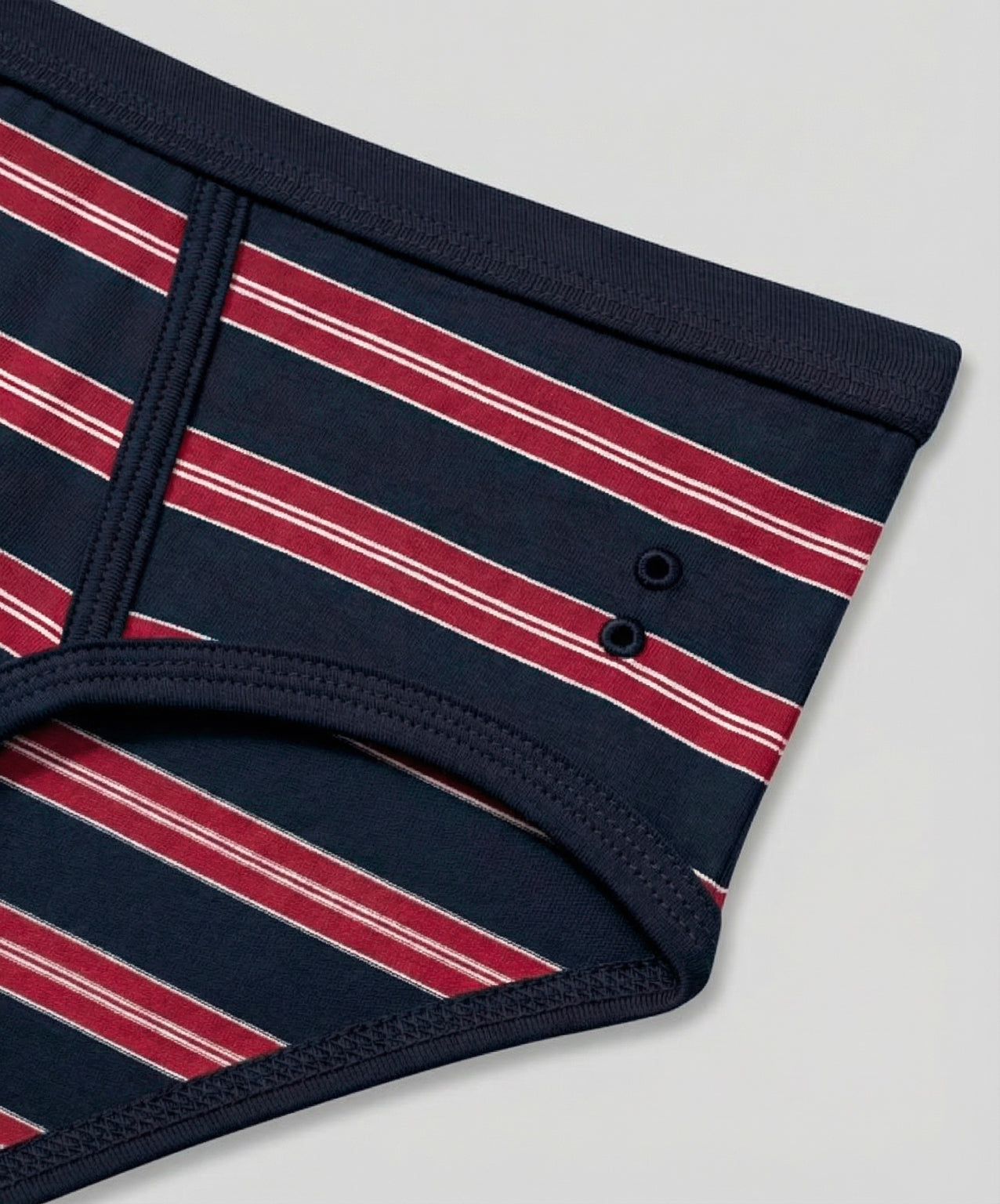 RON DORFF Y Front Briefs w. Stripes: Navy