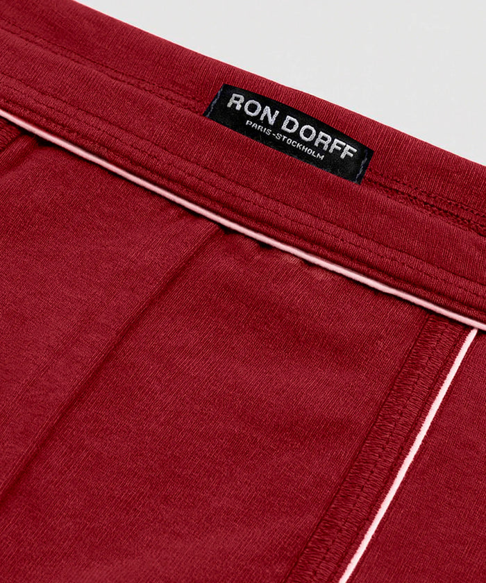 Boxer Briefs w. Piping: Red