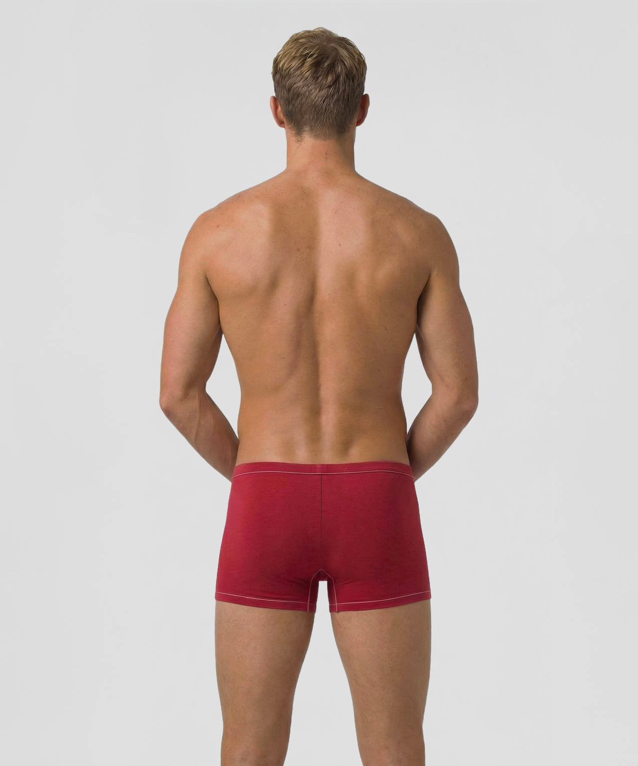 Boxer Briefs w. Piping: Red