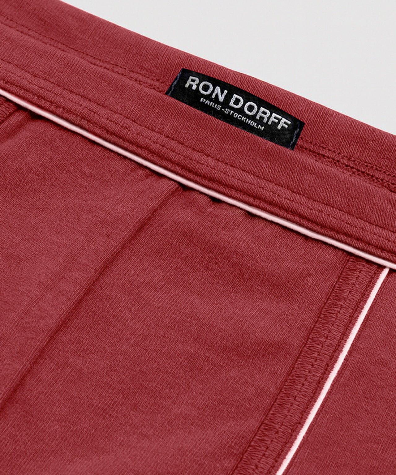 Boxer Briefs w. Piping: Red