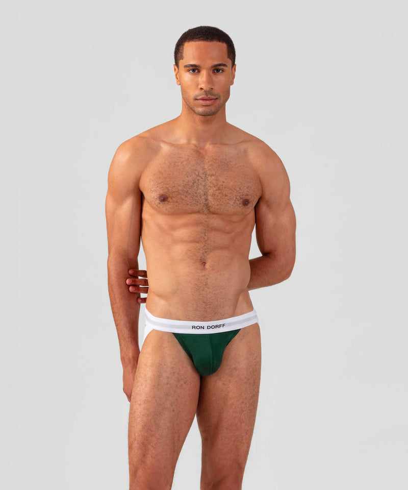 RON DORFF Jockstrap: Court Green