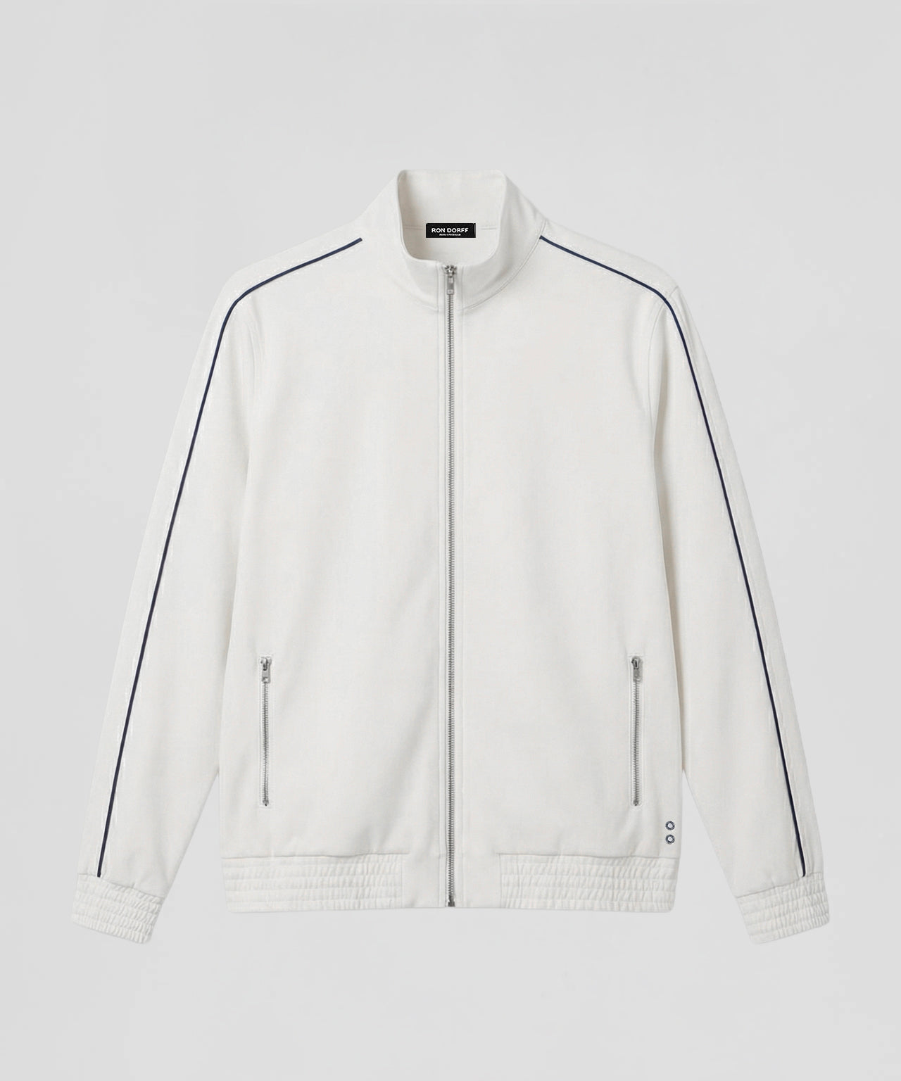 City Jacket w. Piping: Off White