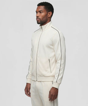 City Jacket w. Piping: Off White