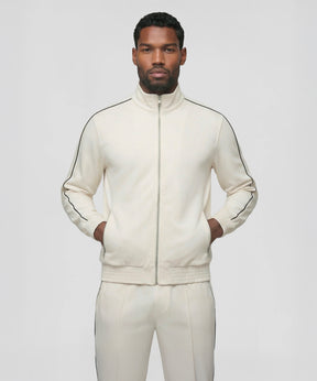 City Jacket w. Piping: Off White