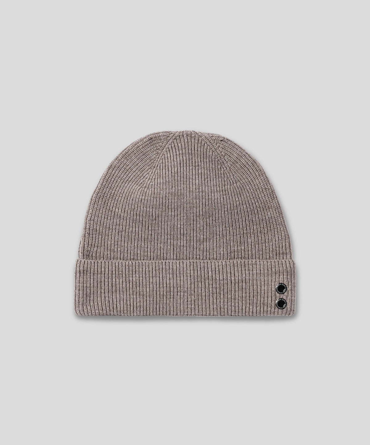Ribbed Wool Beanies: Sandy Beige