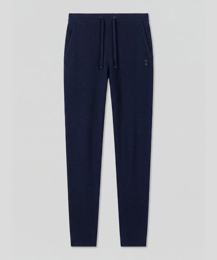 Army Ribbed Wool Pants: Navy