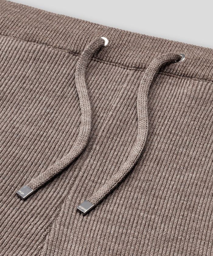 Army Ribbed Wool Pants: Sandy Beige