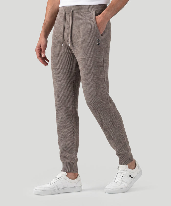 Army Ribbed Wool Pants: Sandy Beige