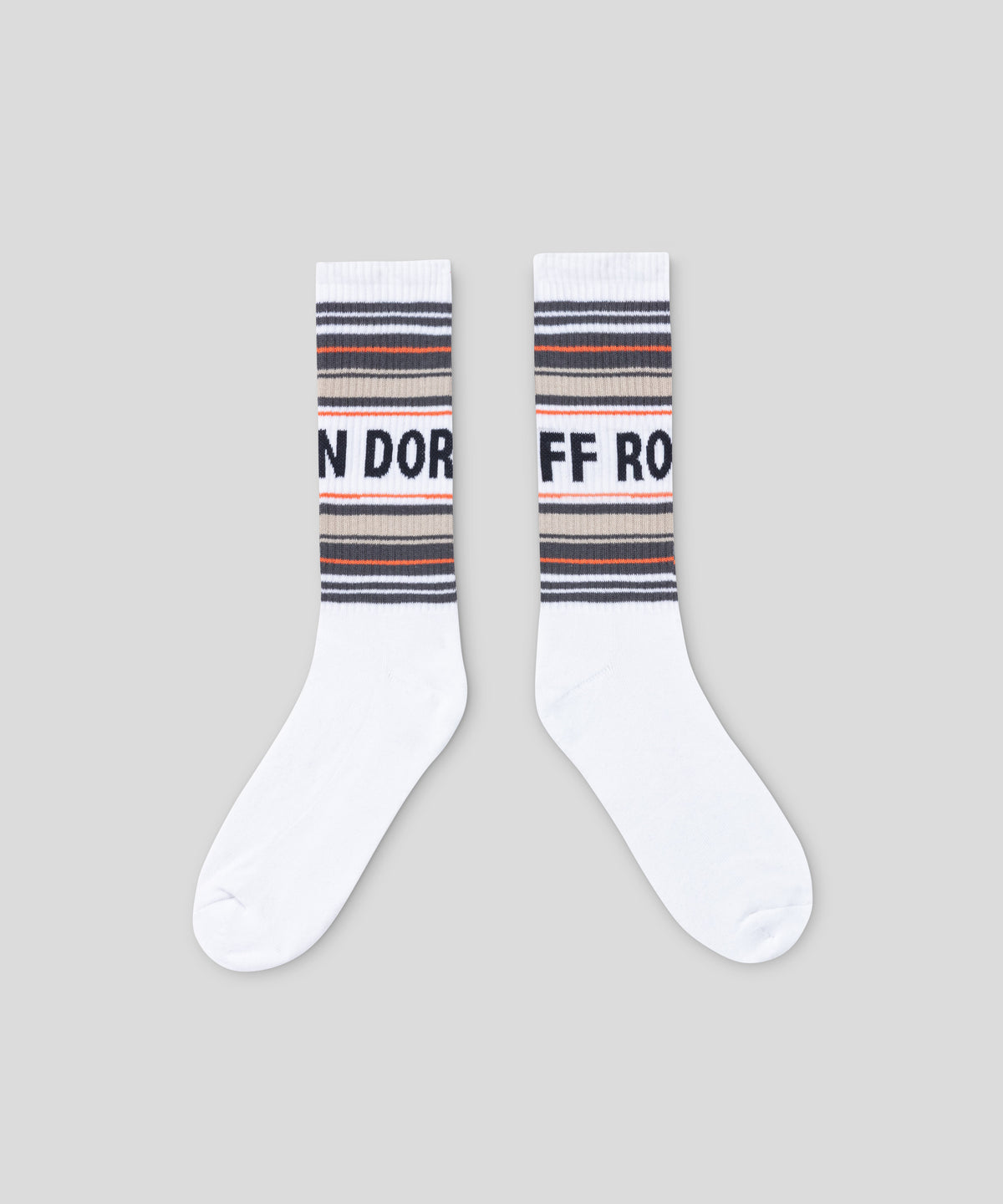 Sports Socks RD w. Stripes: White