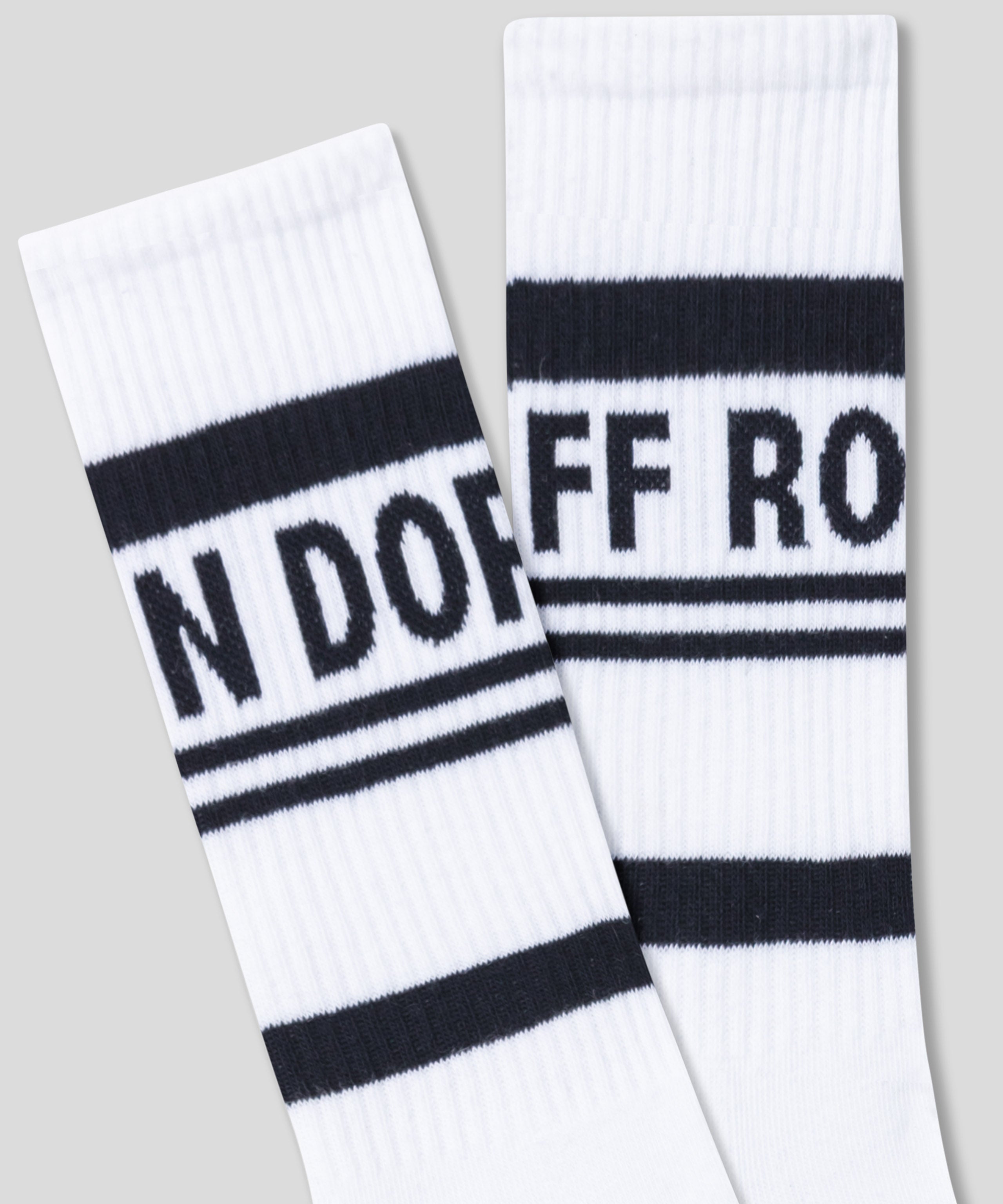 Sports Socks RD w. Stripes: White