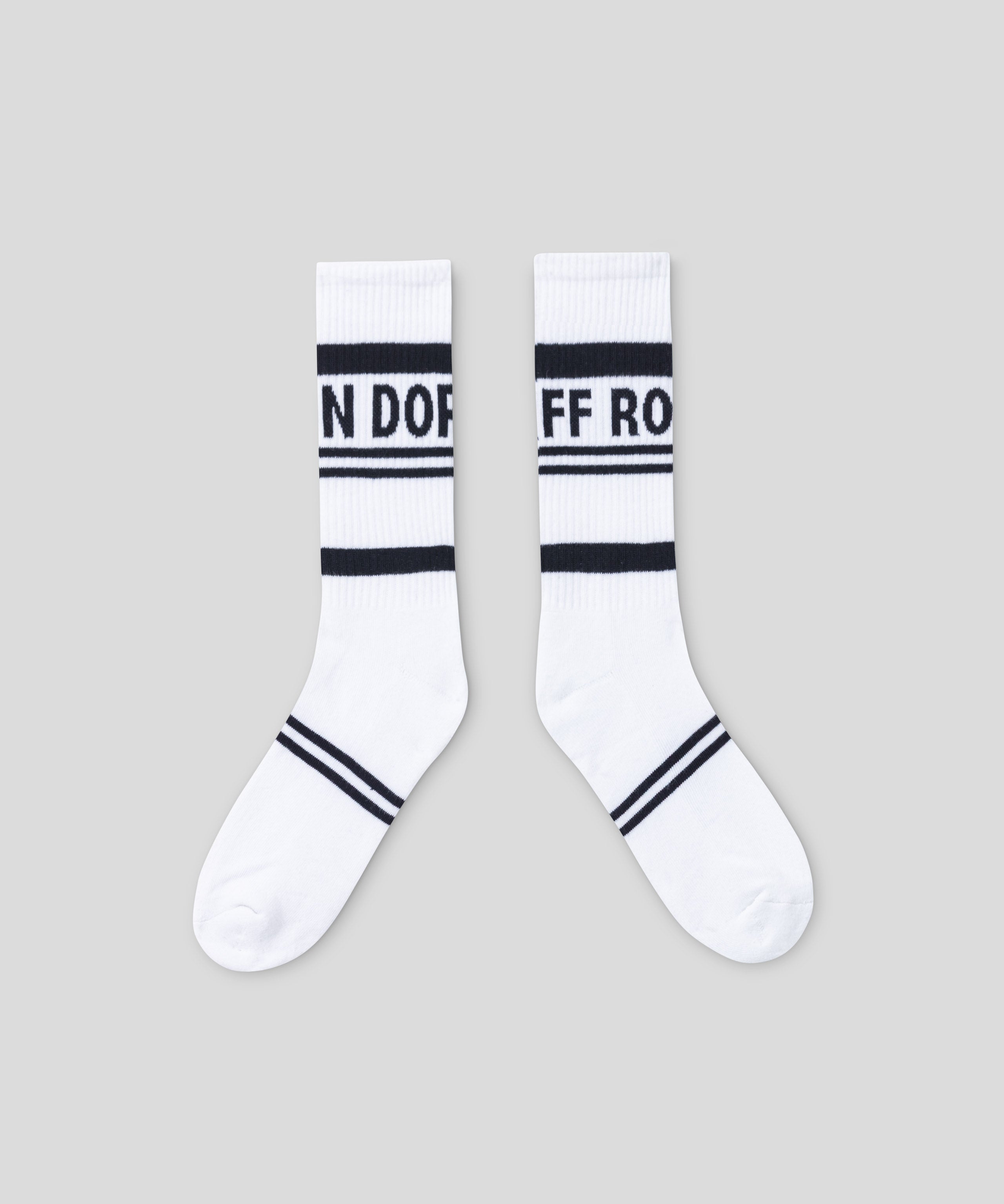 Sports Socks RD w. Stripes: White