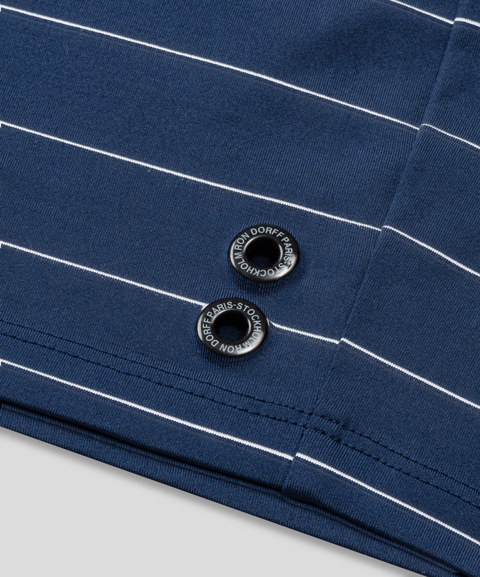RD Swim Trunks w. Pin Stripes: Navy/White