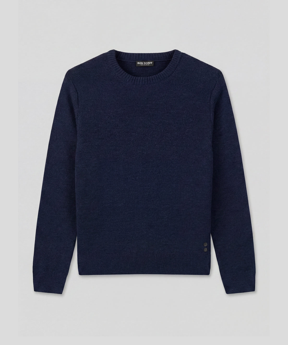 Ribbed Wool Sweater: Navy