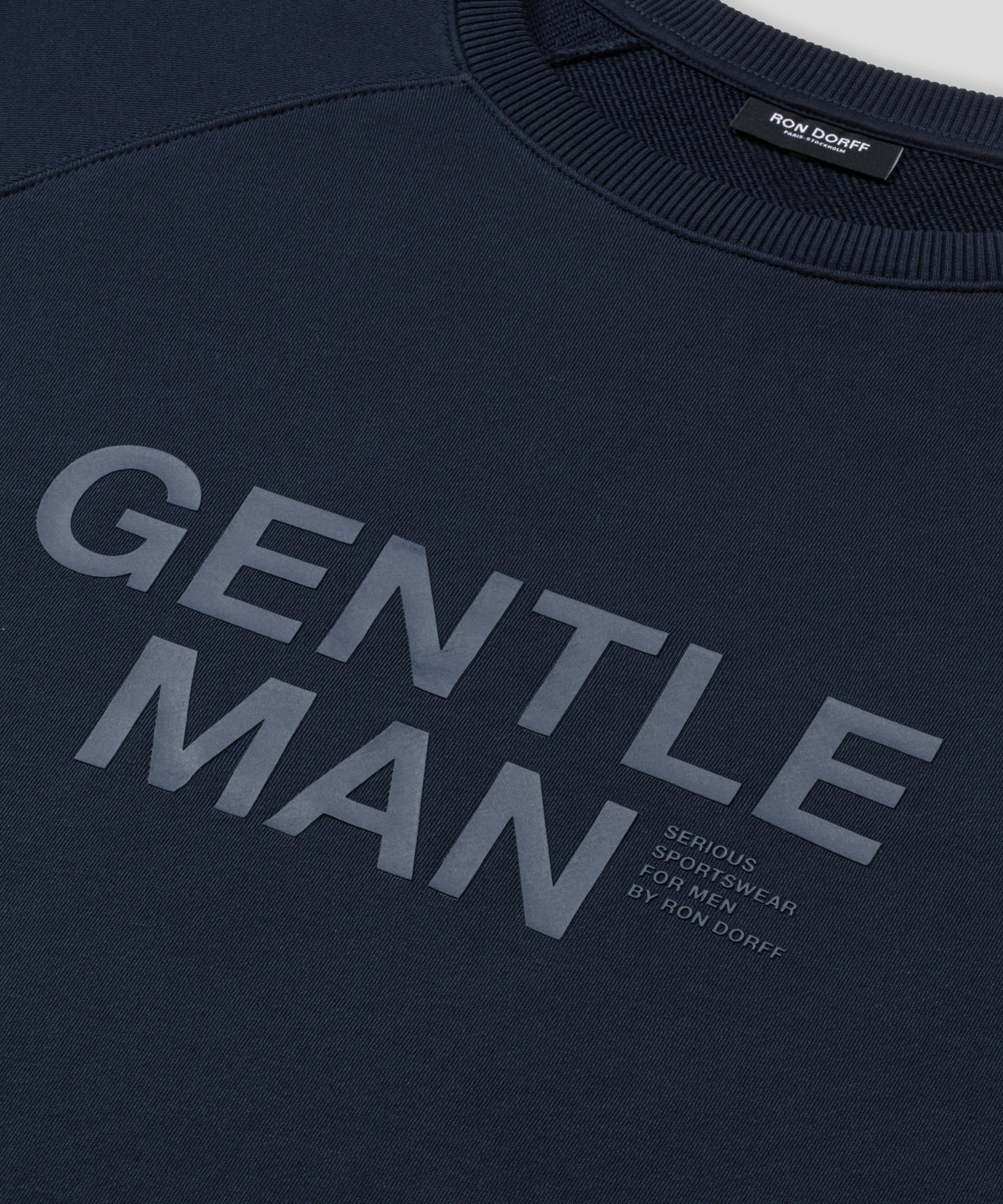Organic Cotton Sweatshirt "GENTLEMAN": Navy