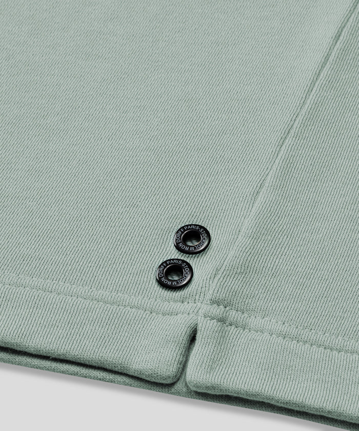 Organic Cotton Sleeveless Sweatshirt "DISCIPLINE": Gray Mist