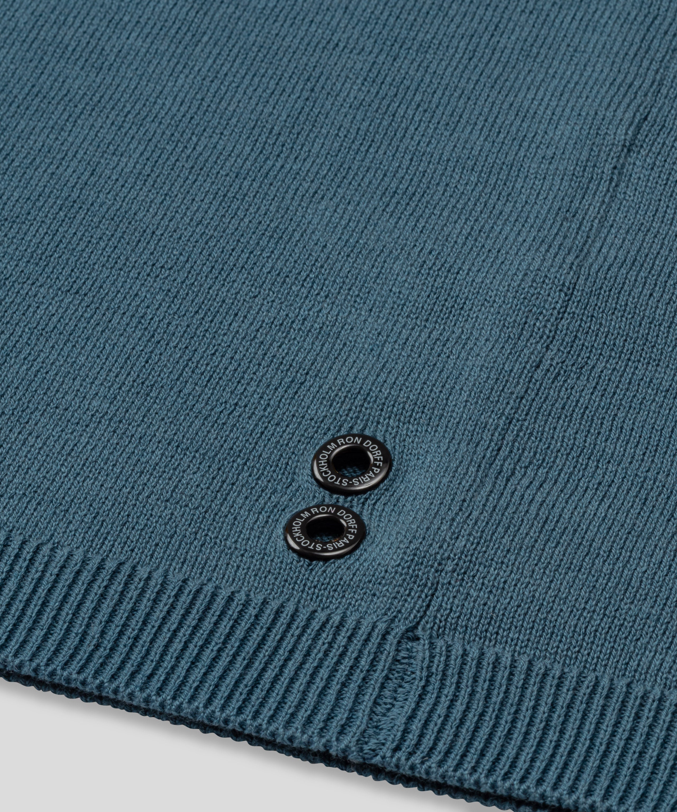 Cotton-Silk Shirt: Baltic Blue
