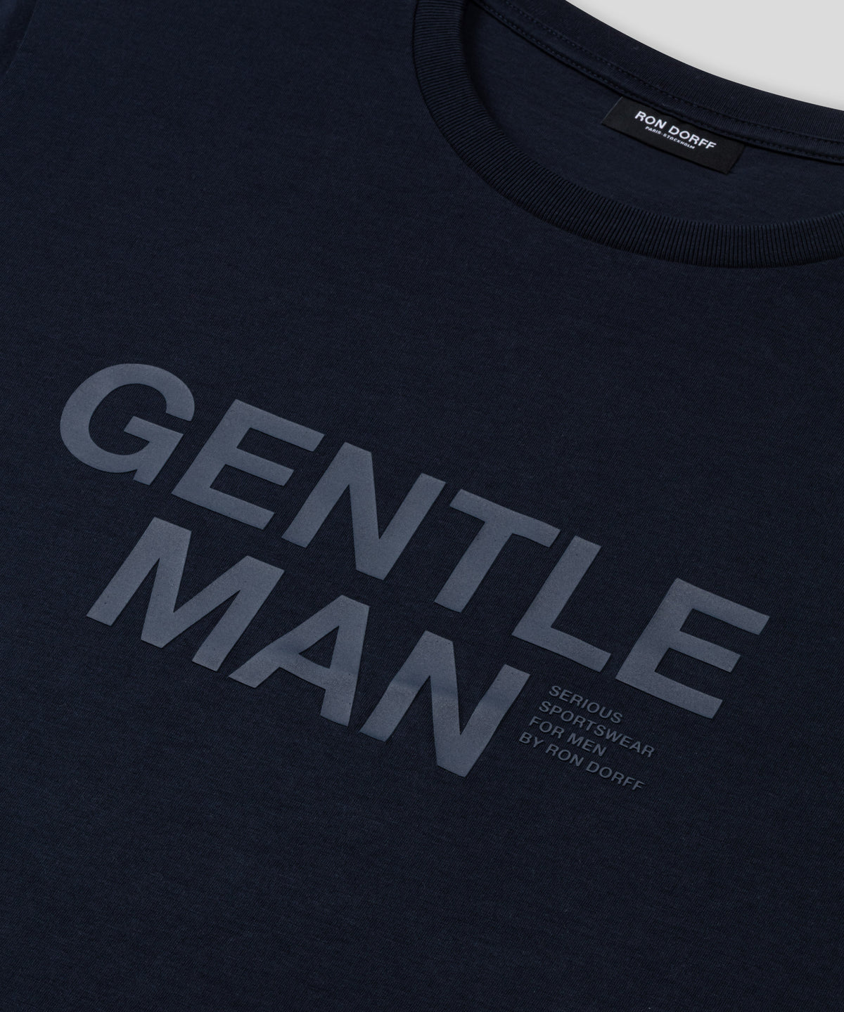 Organic Cotton T-Shirt "GENTLEMAN": Navy