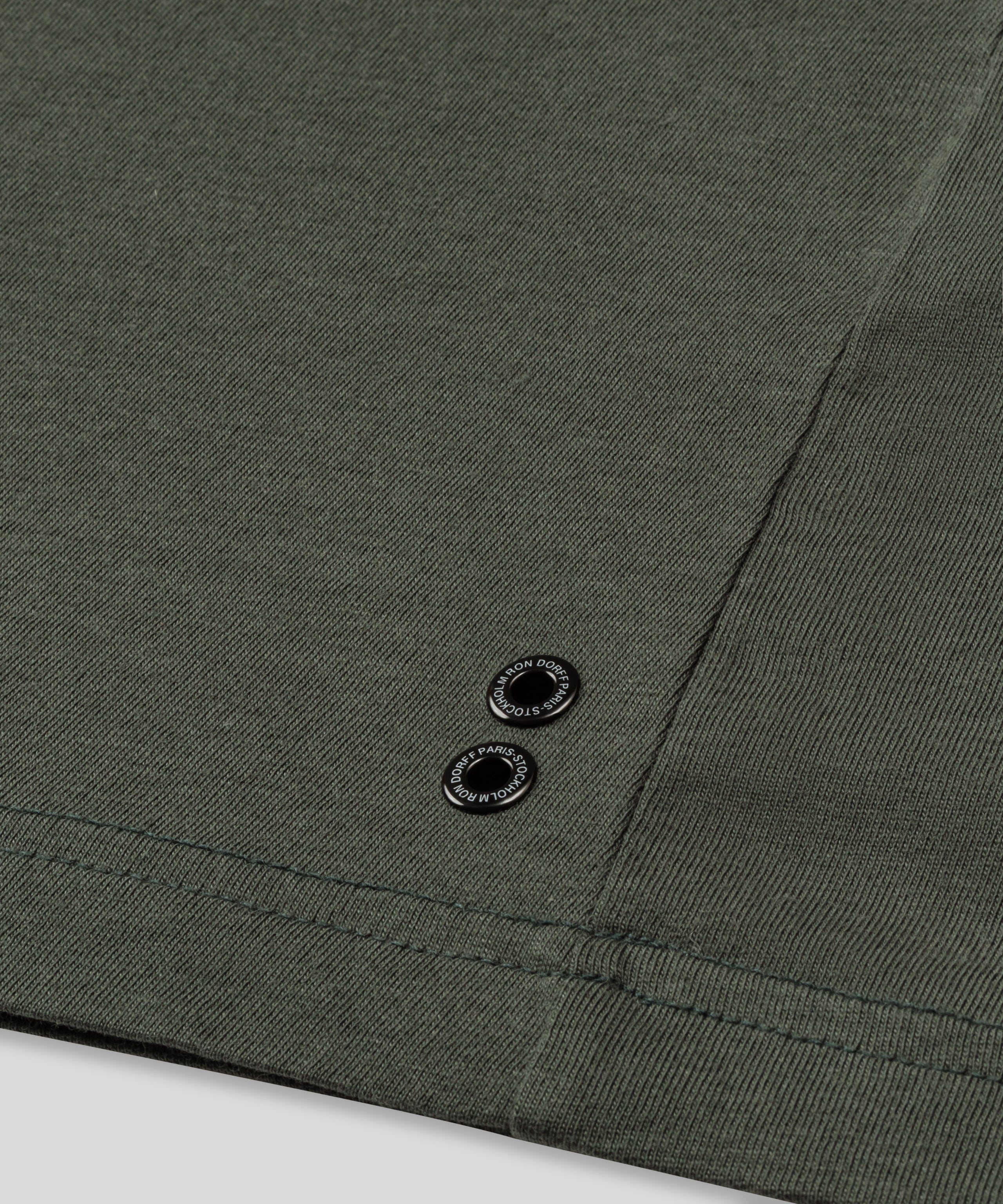 Organic Cotton T-Shirt w. Placed Stripes: Urban Khaki