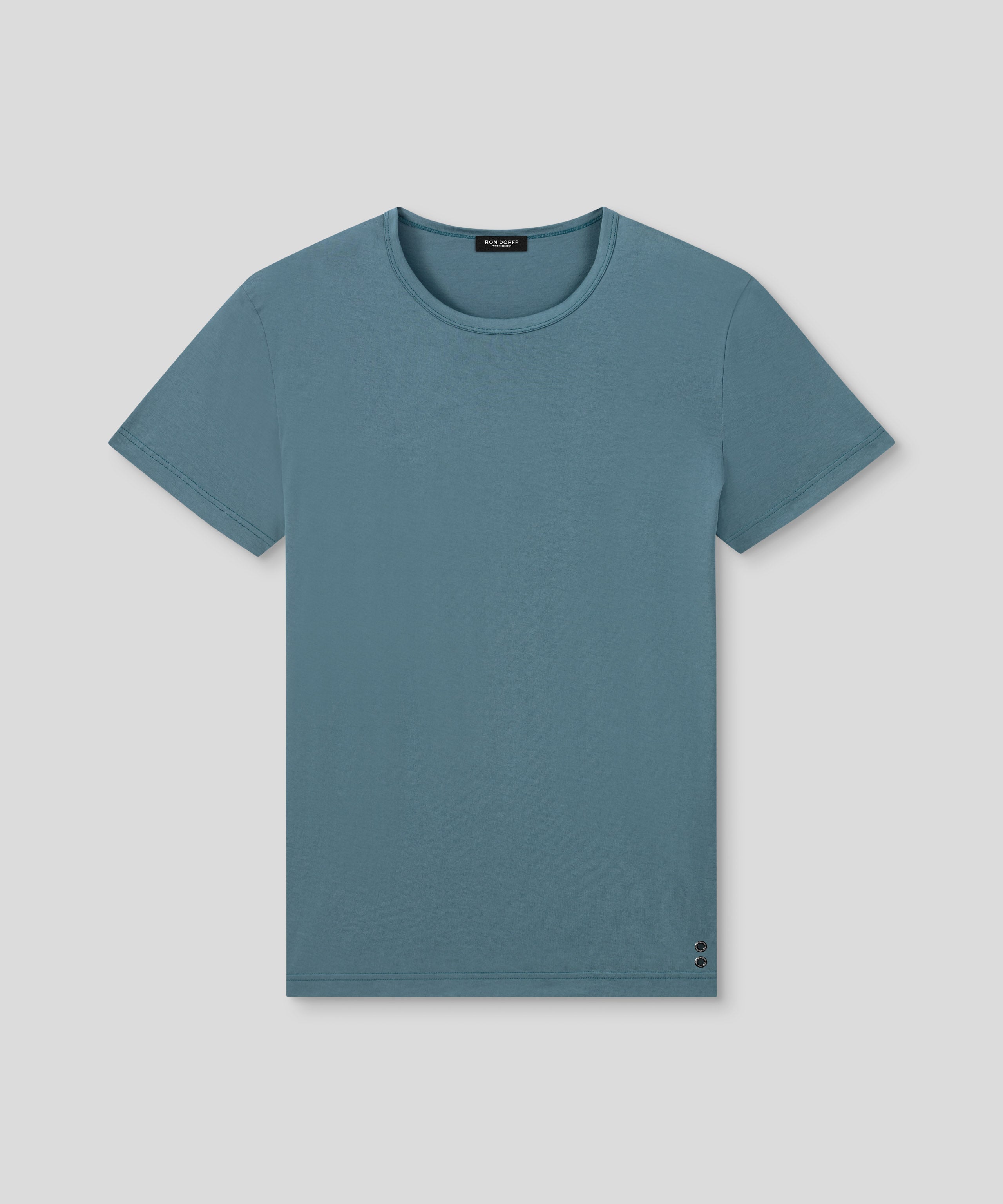 Crew Neck T-Shirt Eyelet Edition: Baltic Blue