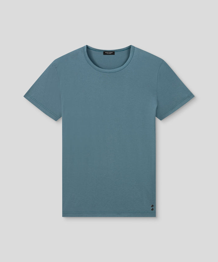 Crew Neck T-Shirt Eyelet Edition: Baltic Blue