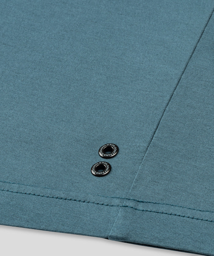 Crew Neck T-Shirt Eyelet Edition: Baltic Blue