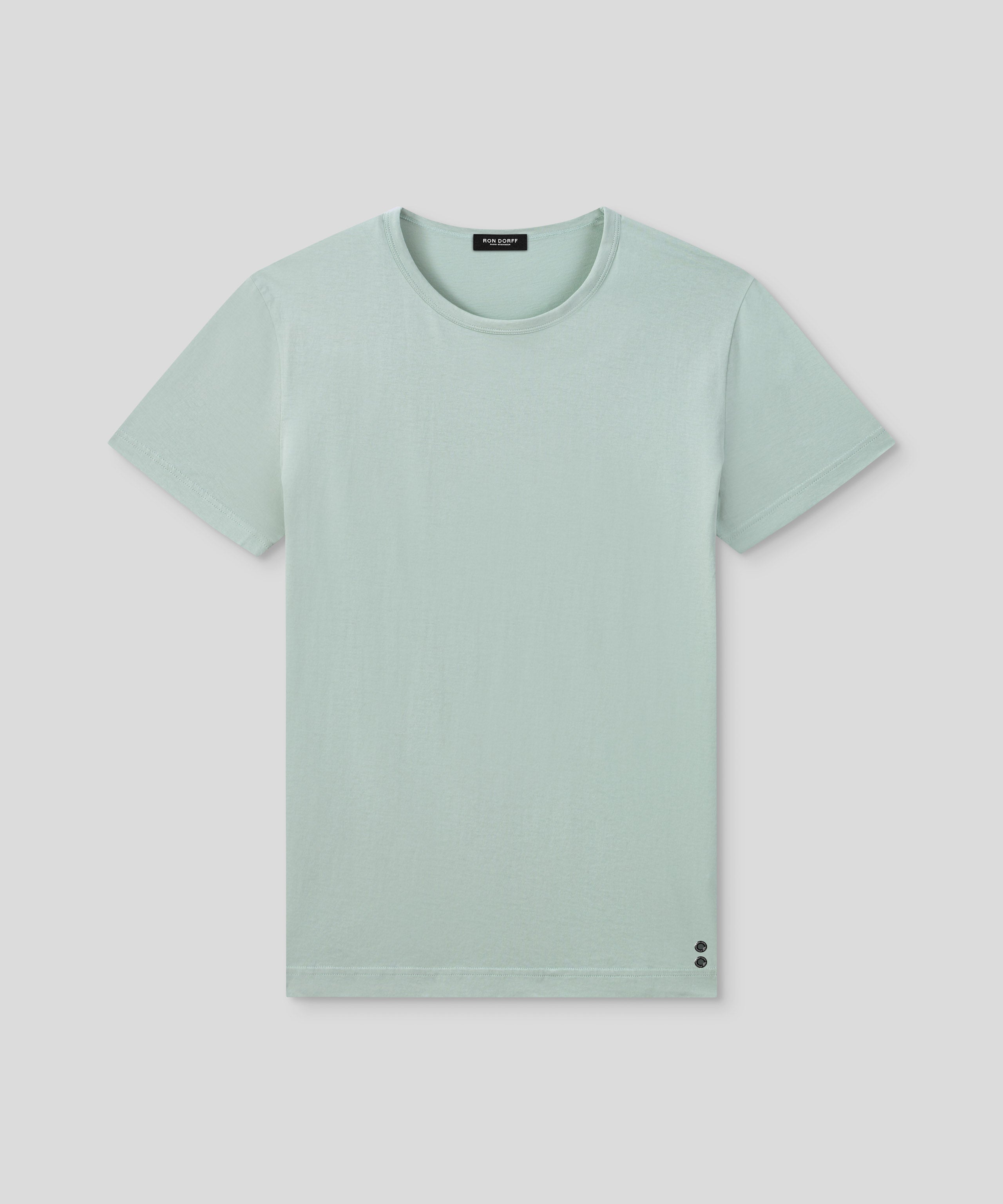 Crew Neck T-Shirt Eyelet Edition: Gray Mist