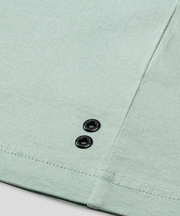 Crew Neck T-Shirt Eyelet Edition: Gray Mist