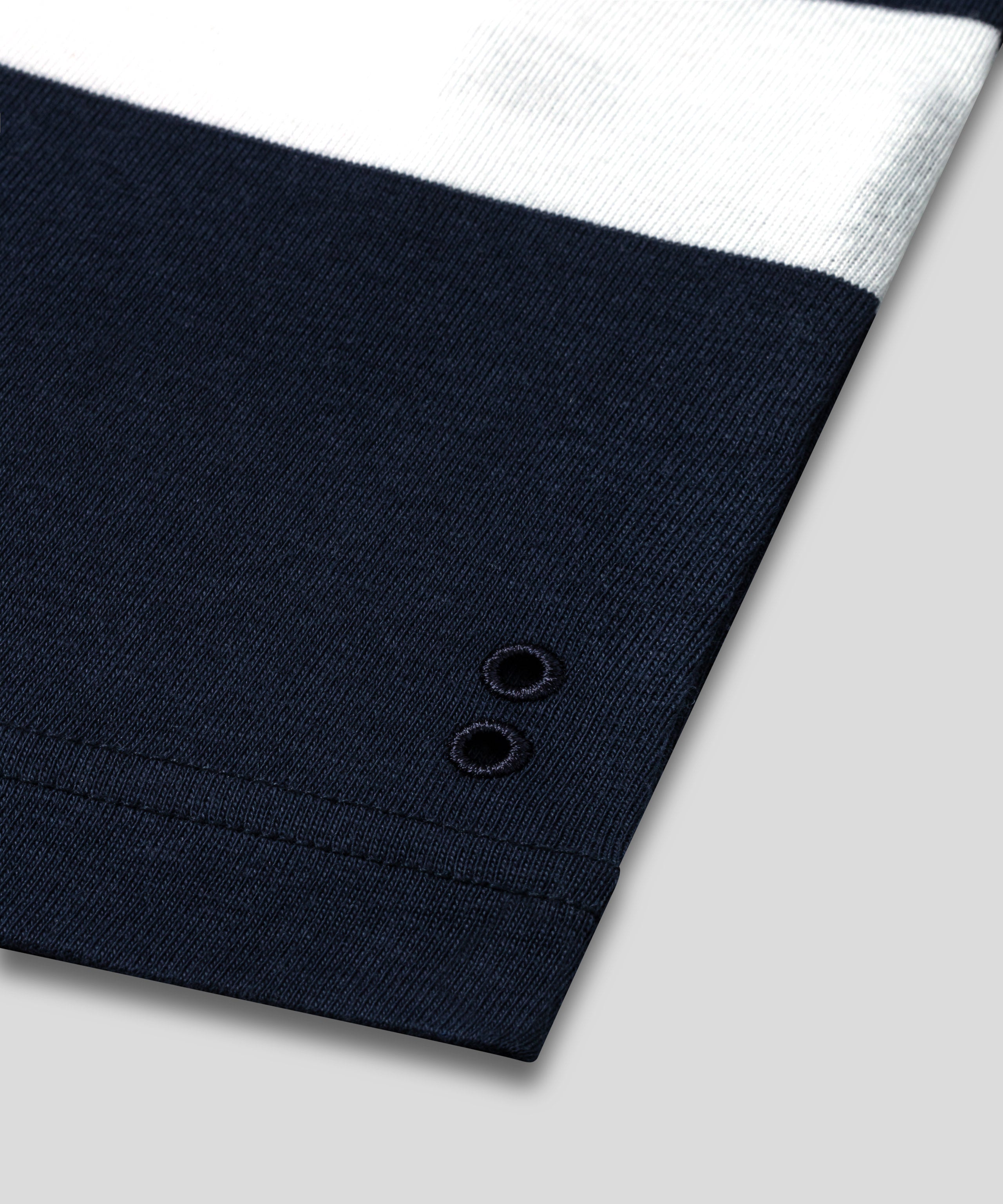 Ribbed Tank Top w. Stripes: Navy/White