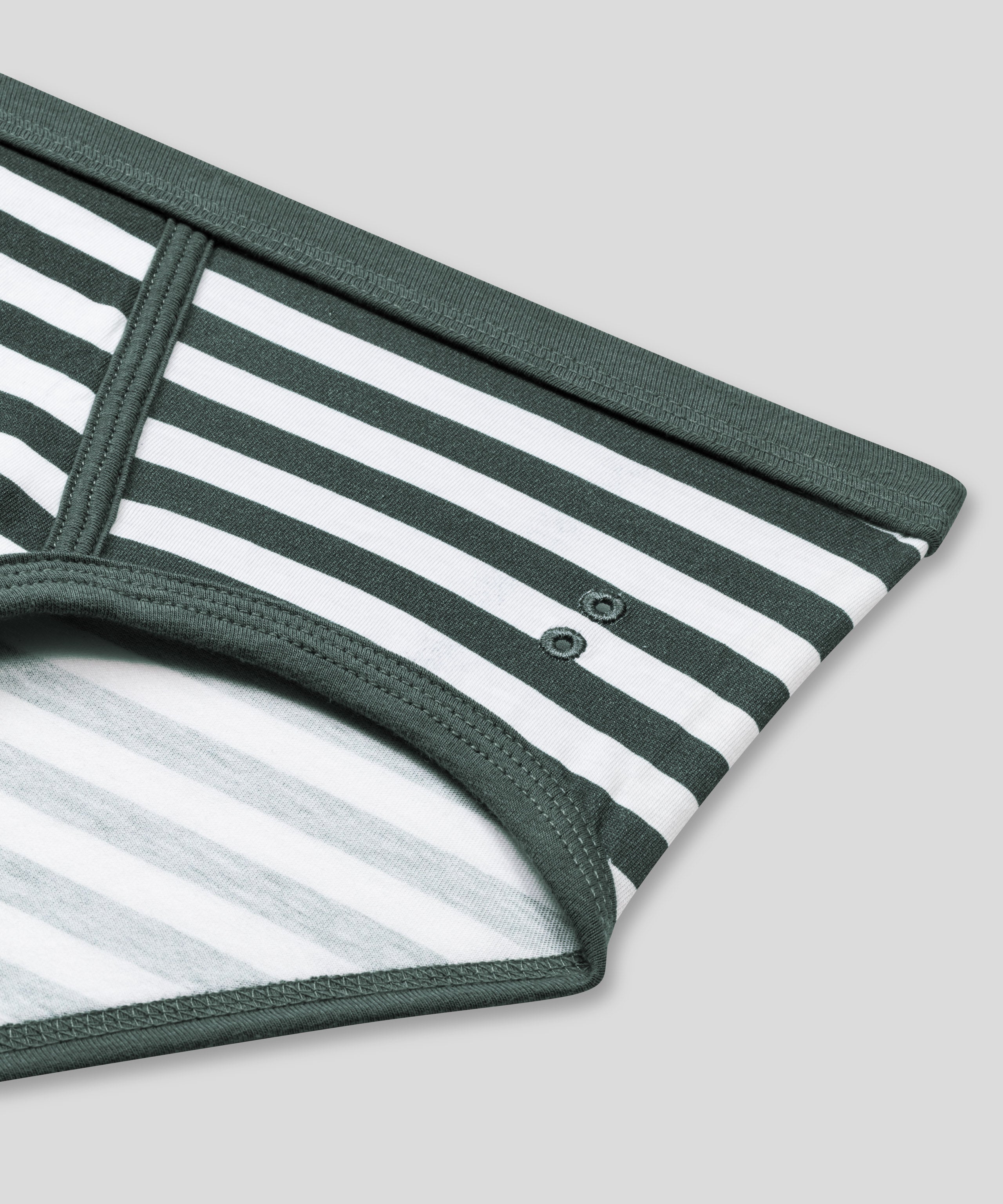 Y-Front Briefs: Balsam Green/White