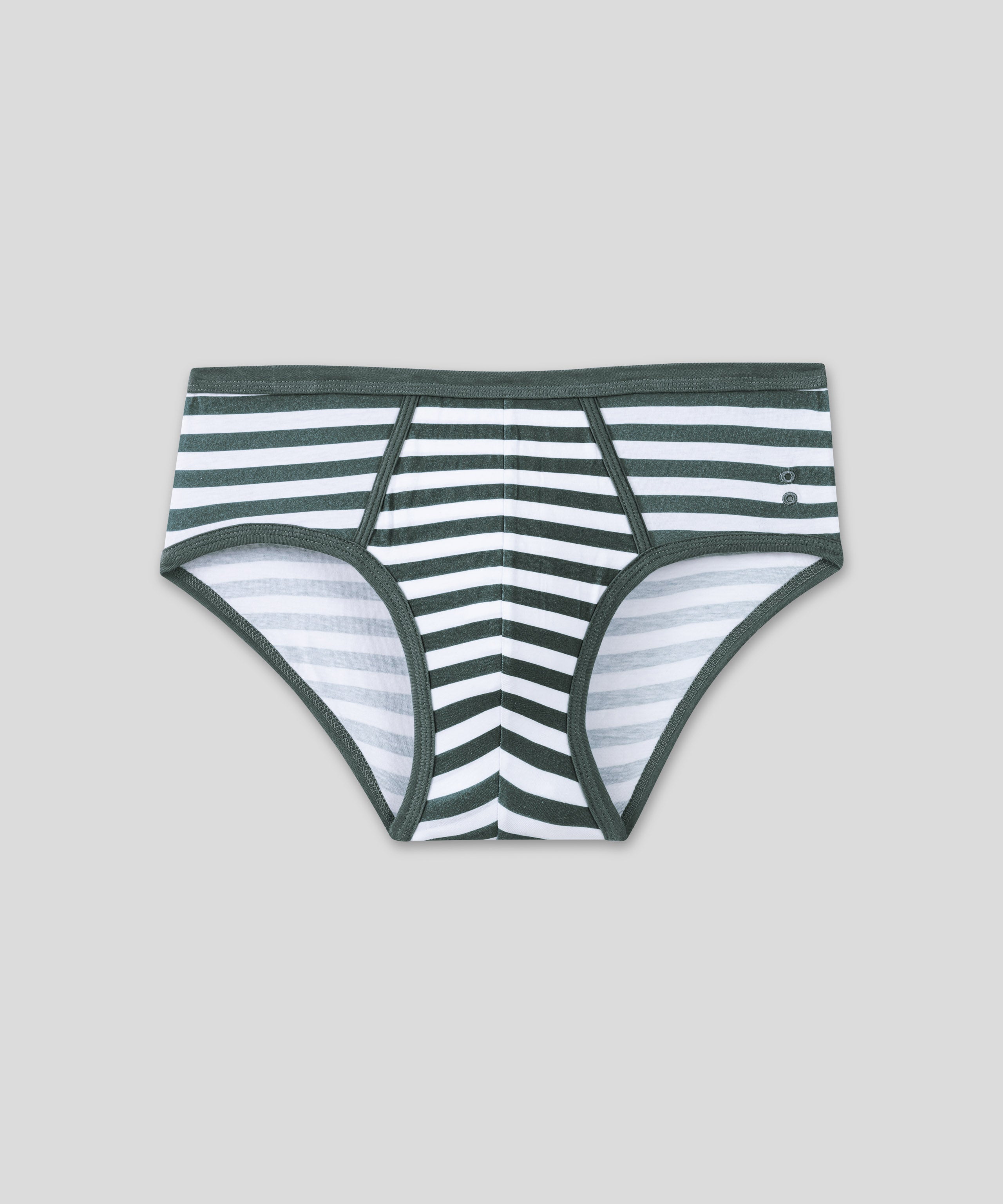Y-Front Briefs: Balsam Green/White